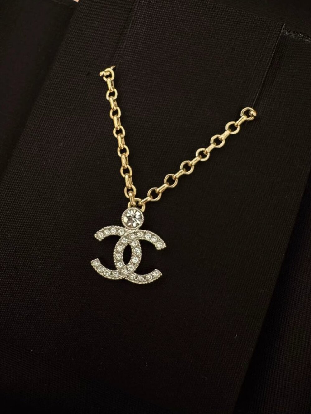 Chanel 23K CC Necklace Gold Chain Rare New Season Piece